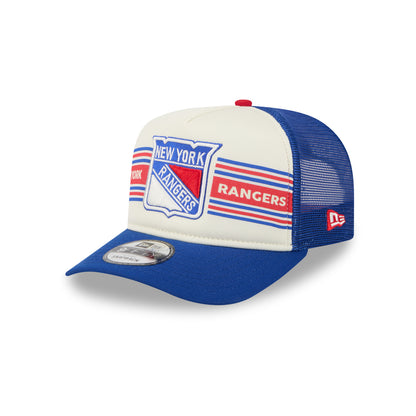 New Era Rangers Banner 950 A Frame Snapback Chrome/Royal - Front Left View