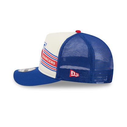 New Era Rangers Banner 950 A Frame Snapback Chrome/Royal - Side View