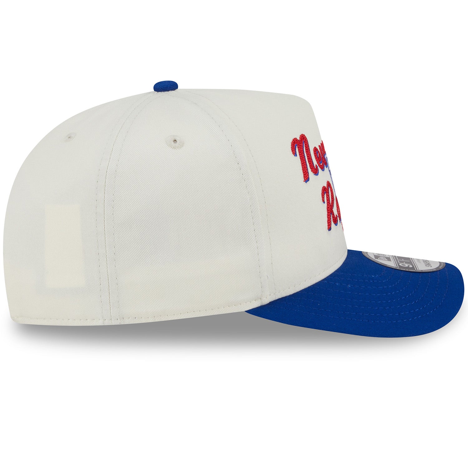 New Era Rangers Chainstitch 950 A Frame Snapback Chrome/Royal - Side View