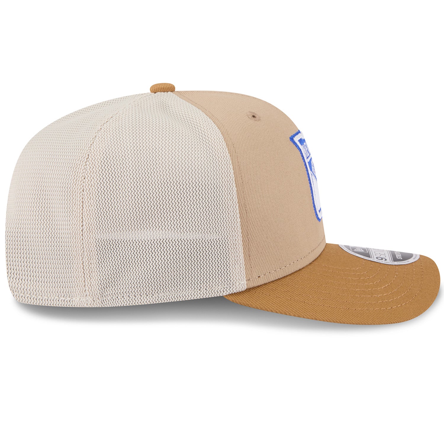 New Era Rangers 2 Tone Trucker 970 Stretch Snapback Stone - Side View