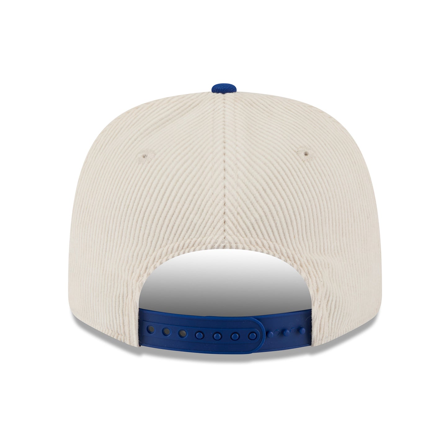 New Era Rangers Loyal Corduroy 970 Stretch Snapback Chrome/Royal - Back View