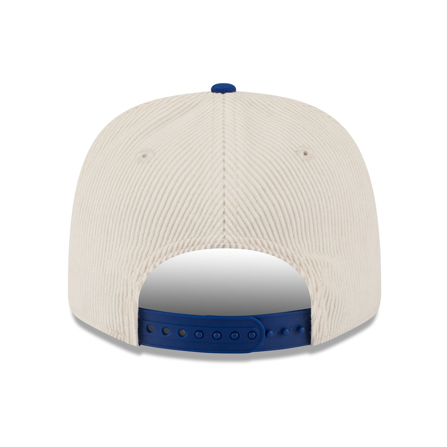New Era Rangers Loyal Corduroy 970 Stretch Snapback Chrome/Royal - Back View