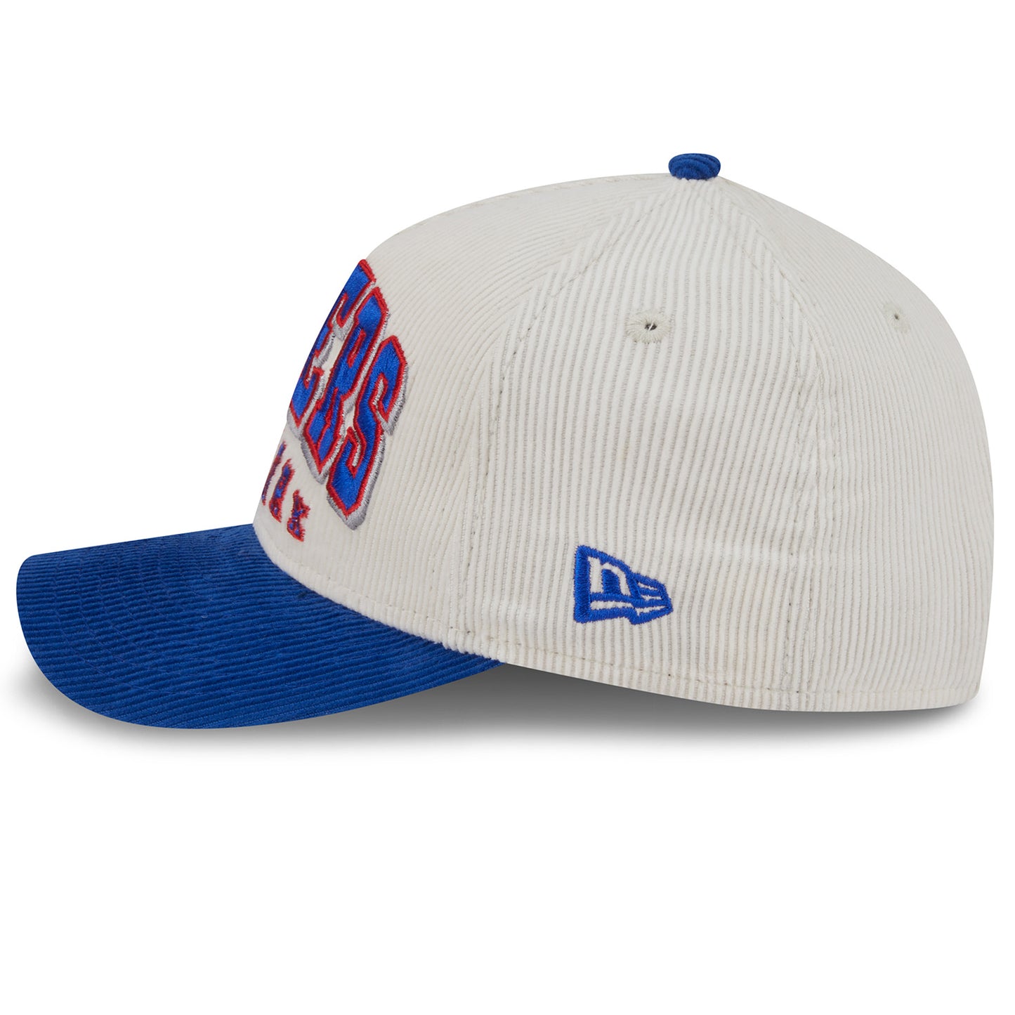 New Era Rangers 2Tone Sided 940 M-Crown A Frame Snapback Chrome/Royal - Side View