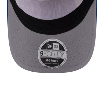 New Era Rangers 2Tone Sided 940 M-Crown A Frame Snapback Chrome/Royal - Under View