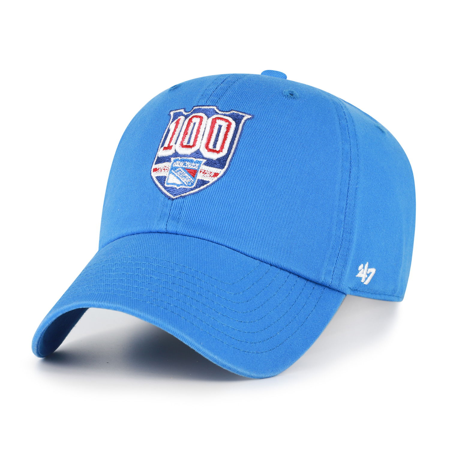 47 Brand Rangers Centennial Primary Logo Heritage Blue Clean Up - Front Left View