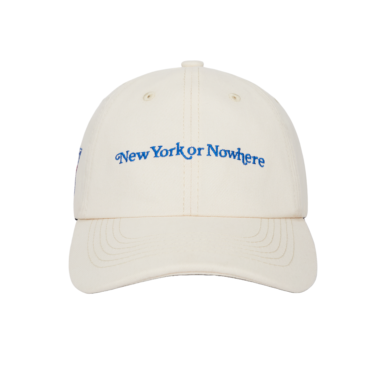 NYON x Rangers Cream Signature Dad Hat - Front View