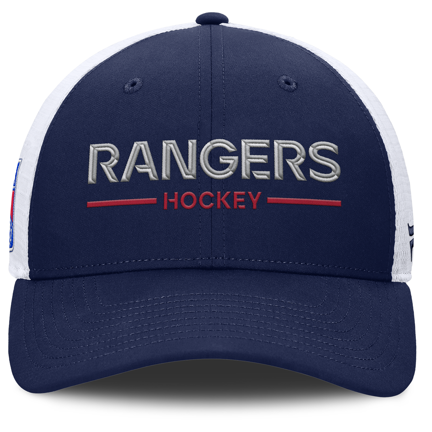 Fanatics Rangers 25-26 Authentic Pro Rink Structured Meshback Hat - Front View