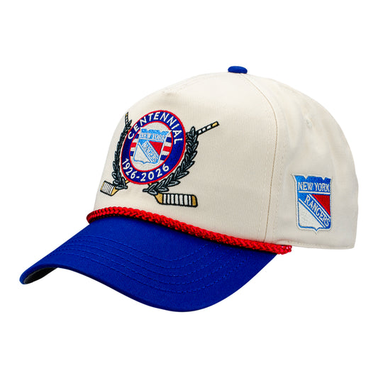 American Needle Rangers Centennial Two-Tone Roscoe Hat In White - Front Left View