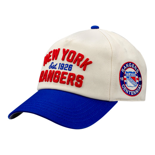 American Needle Rangers Centennial Two-Tone Stadium Roscoe Hat In White - Front Left View