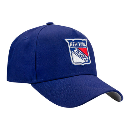 New Era Rangers Primary Logo Navy 940 A-Frame Snapback - Front Right View