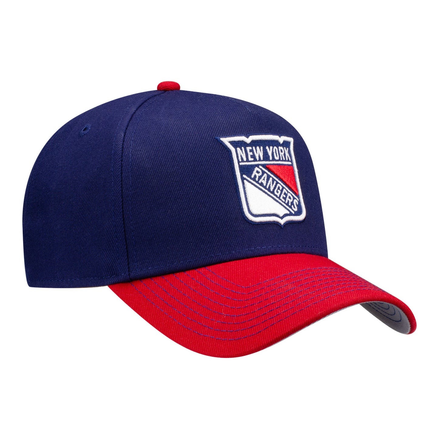 New Era Rangers Primary Logo Two-Tone Navy/Red 940 A-Frame Snapback