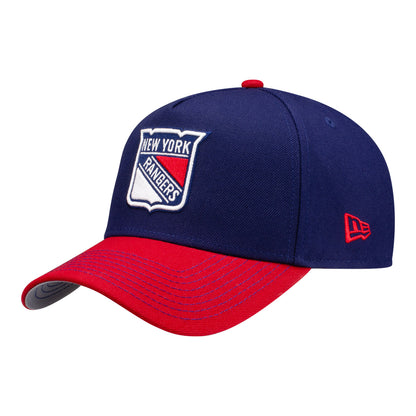 New Era Rangers Primary Logo Two-Tone Navy/Red 940 A-Frame Snapback