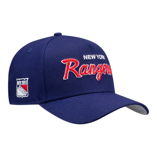 New Era Rangers Script Navy 940 A-Frame Snapback