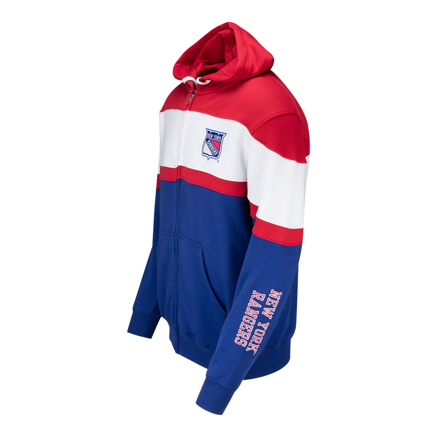 Rangers Full Zip Striped Hoodie