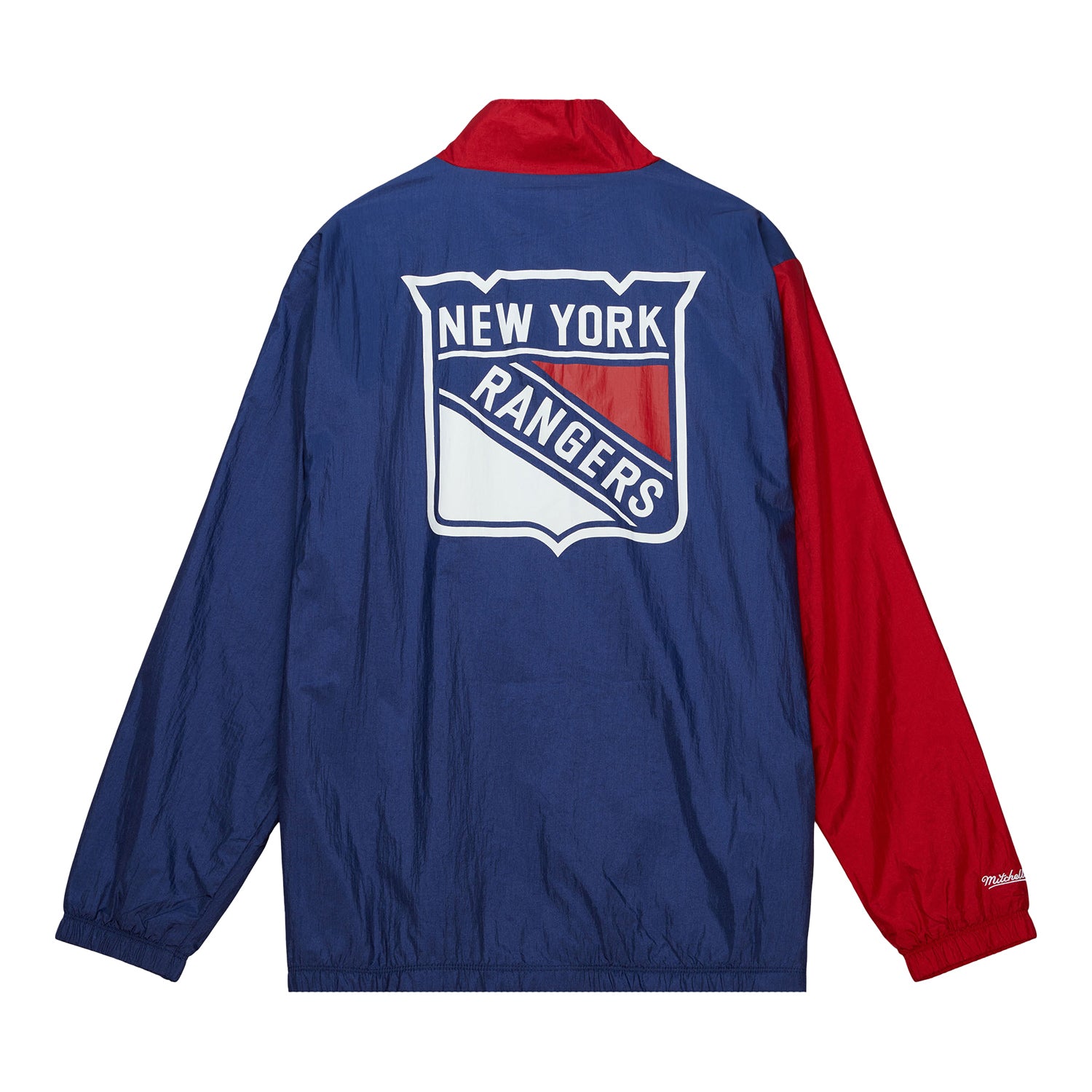 Mitchell & Ness Rangers Arched Retro Lined Windbreaker - Back View