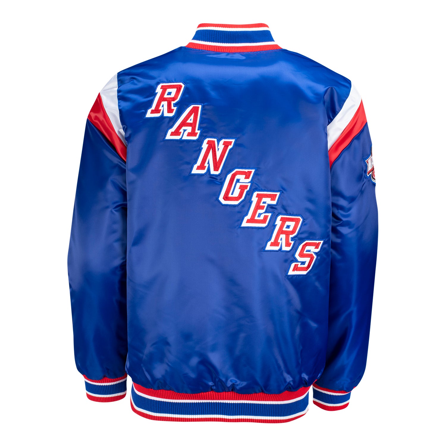 Starter Rangers Shutout Varsity Jacket - Back View