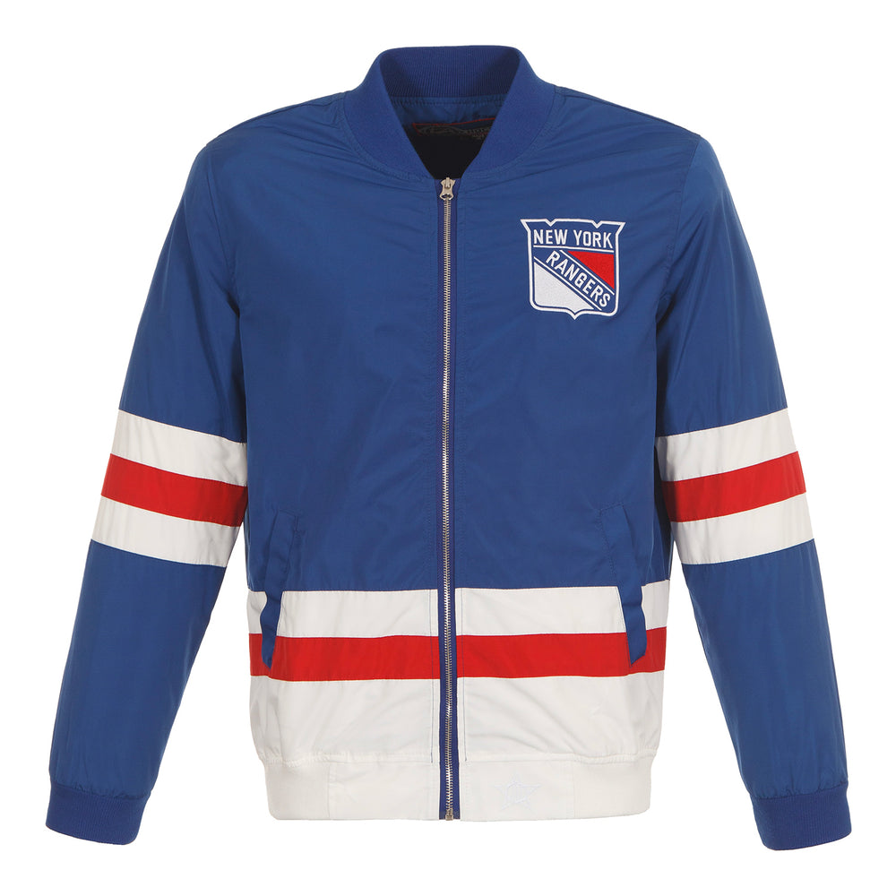 New York Rangers Womens Small to Large Blue Starter Satin Jacket
