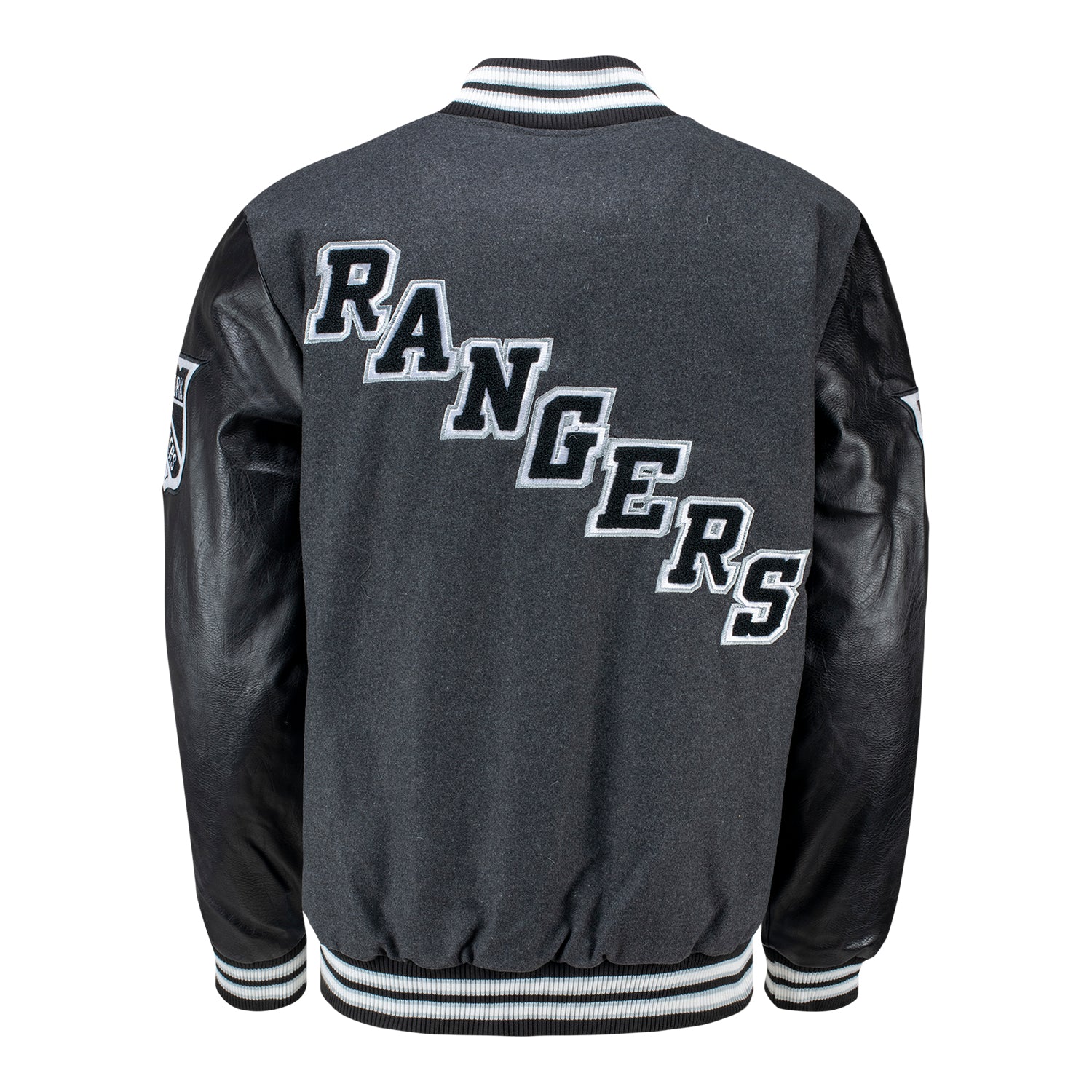 Starter Rangers First Rounder Varsity Jacket - Back View