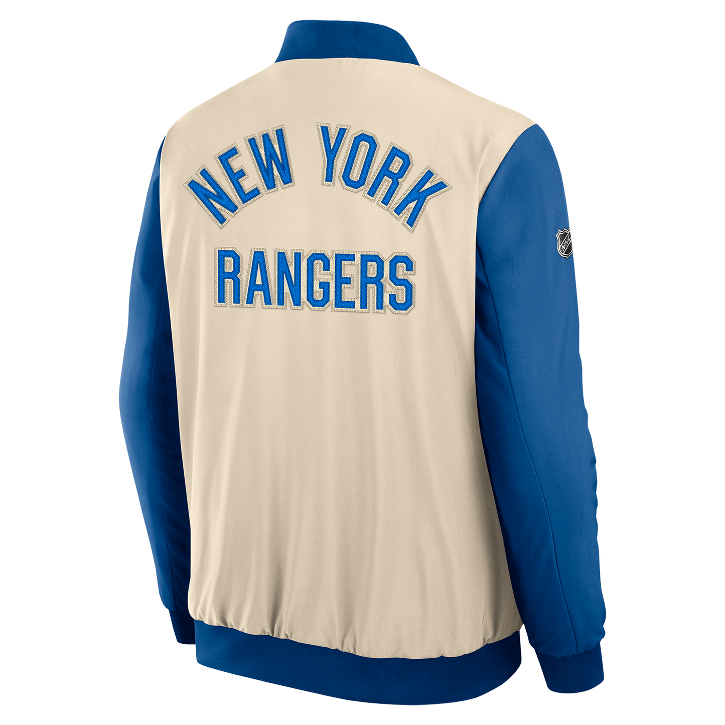Fanatics Rangers Authentic Pro Winter Classic 2026 Road Bomber Jacket - Back View