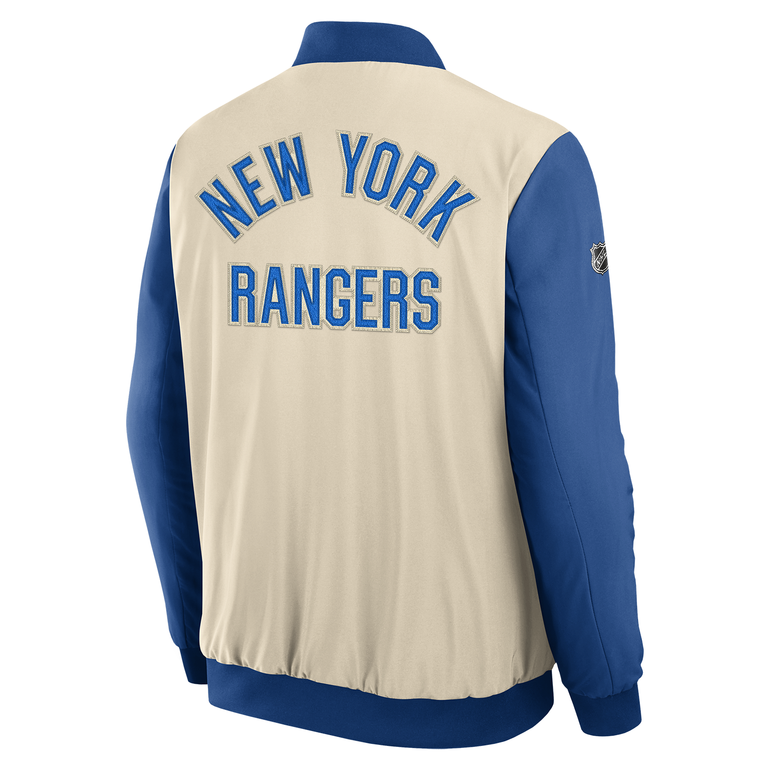 Fanatics Rangers Authentic Pro Winter Classic 2026 Road Bomber Jacket - Back View
