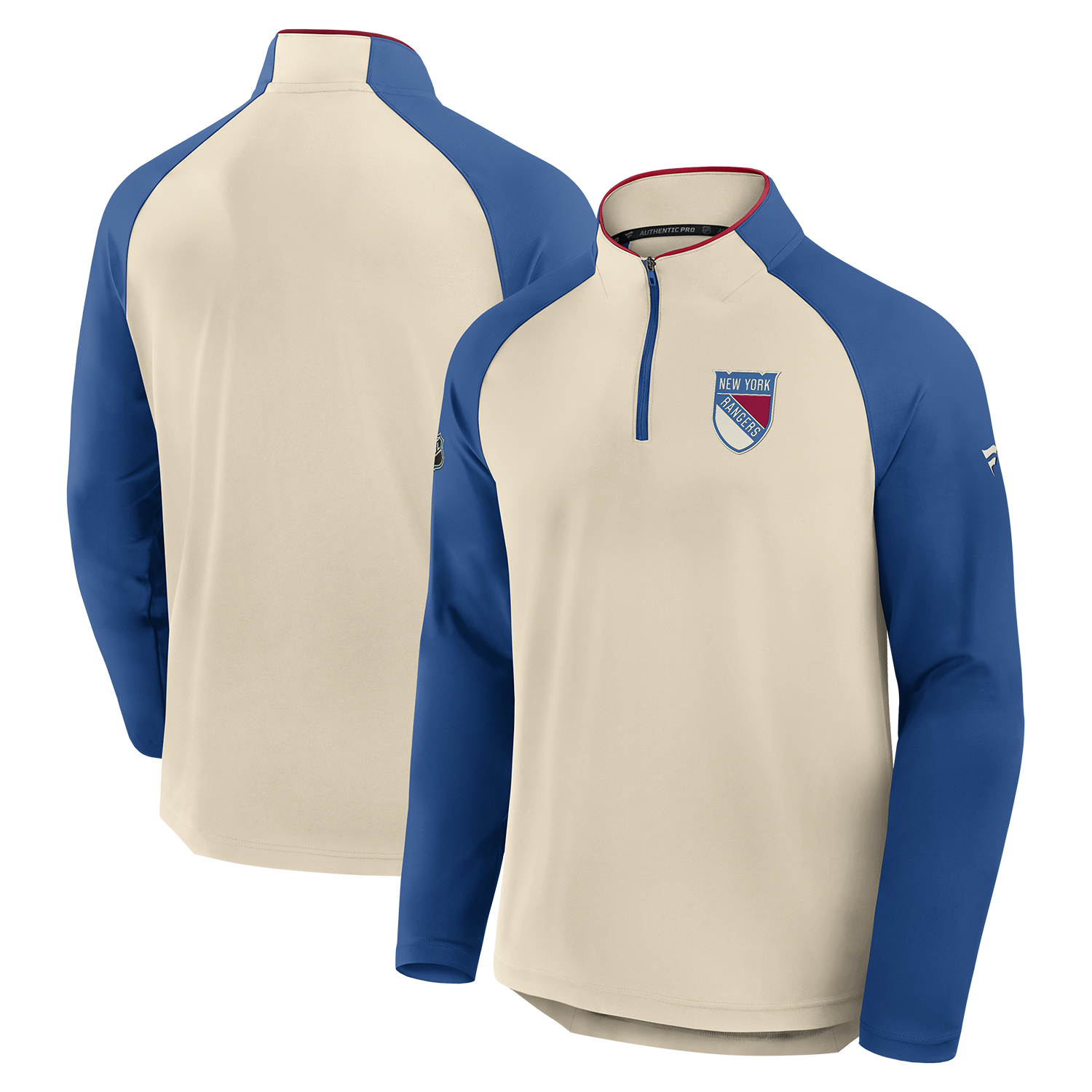 Fanatics Rangers Authentic Pro Winter Classic 2026 Rink Poly Quarterzip - Full View