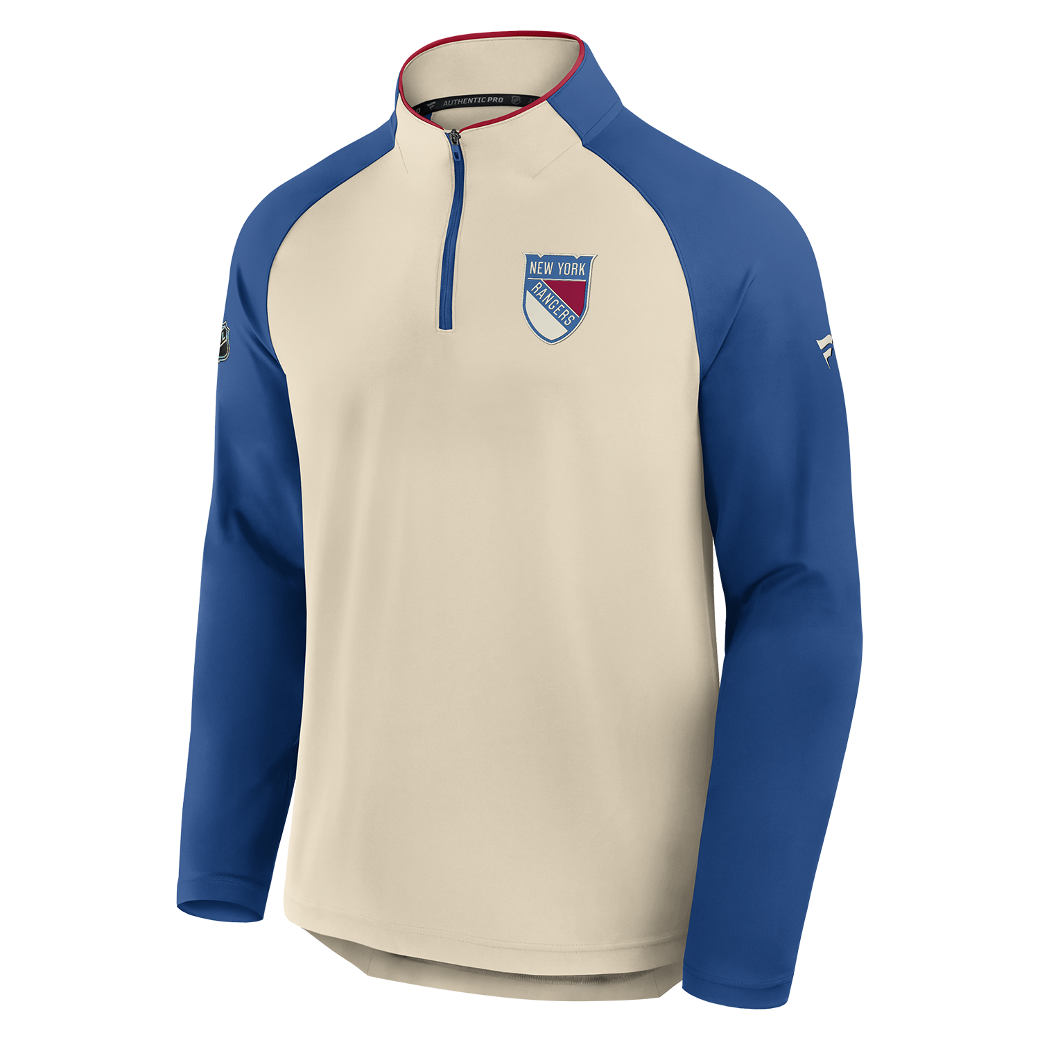 Fanatics Rangers Authentic Pro Winter Classic 2026 Rink Poly Quarterzip - Front View
