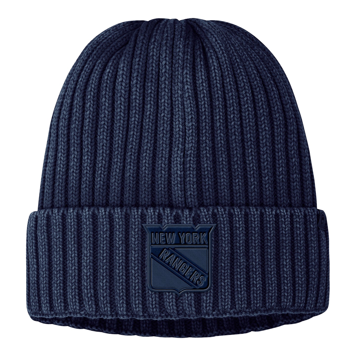 Fanatics Rangers 23-24 Authentic Pro Road Cuff Beanie - Front View
