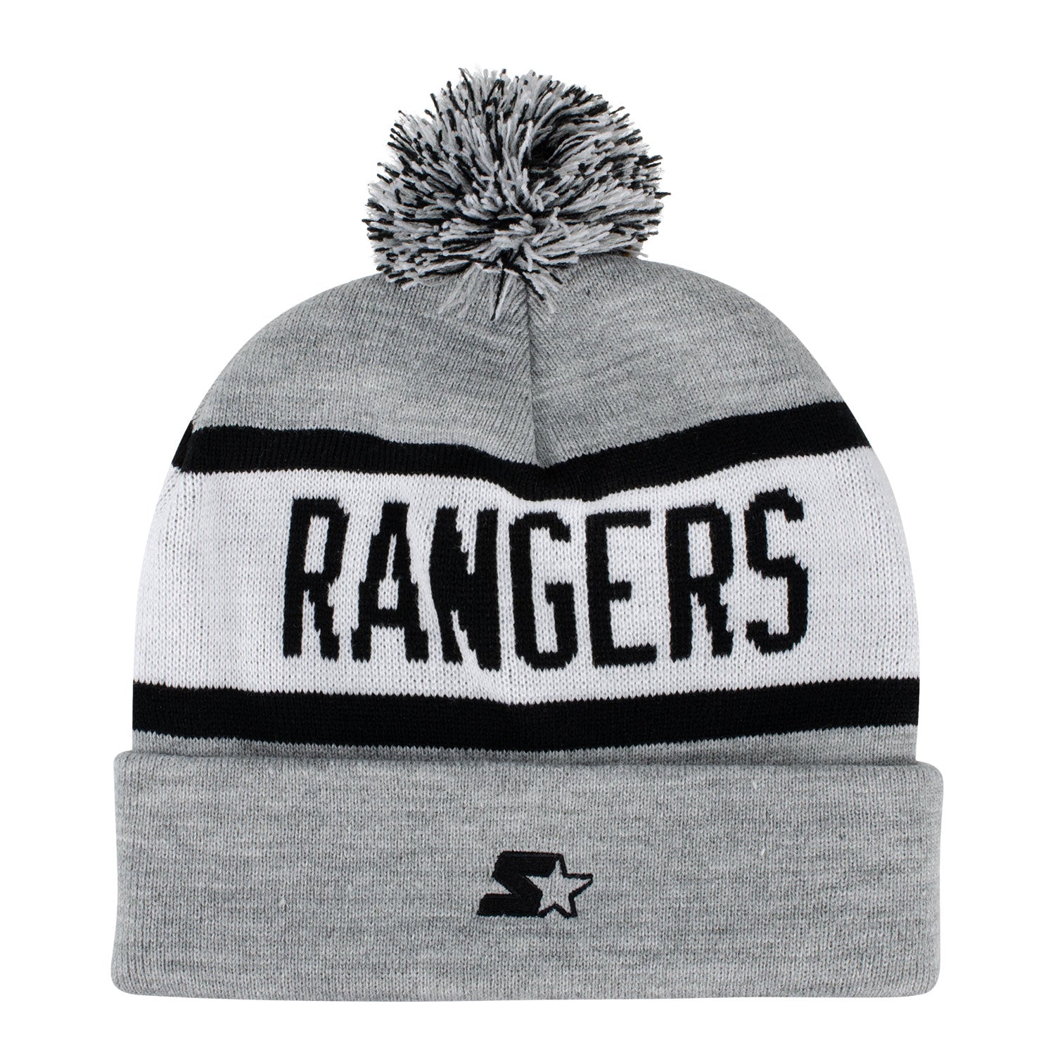 Starter Rangers "Black Ice" Biscuit Skully Knit - Back View