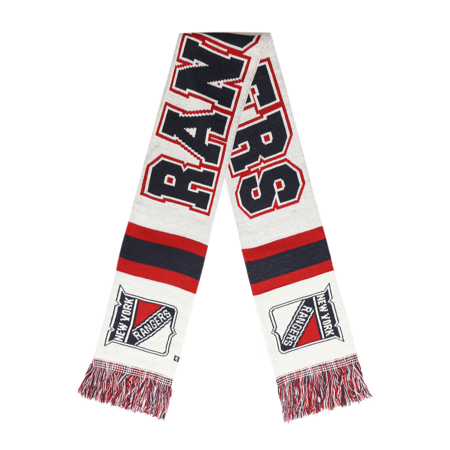 47 Brand Rangers Natural/Navy Breakaway Scarf - Front View