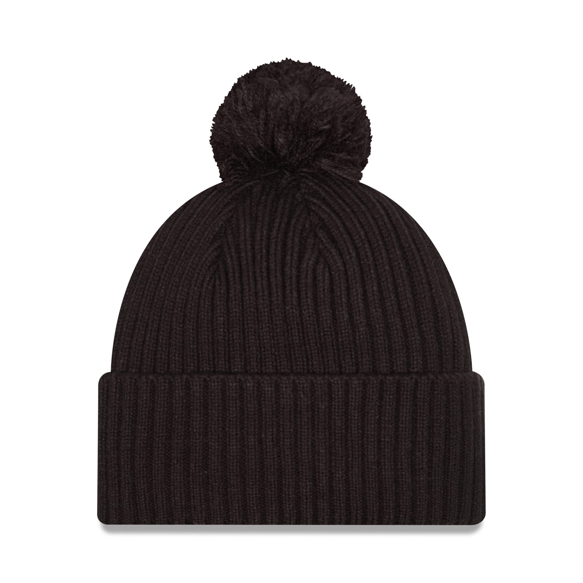 New Era Rangers Property Black Knit Pom - Back View