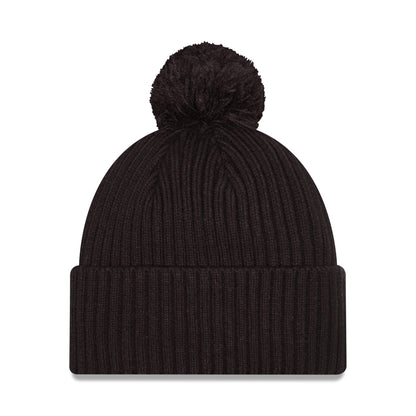 New Era Rangers Property Black Knit Pom - Back View