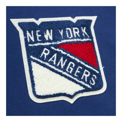 Mitchell & Ness Rangers Team Legacy French Terry Hoodie - Up Close Front View