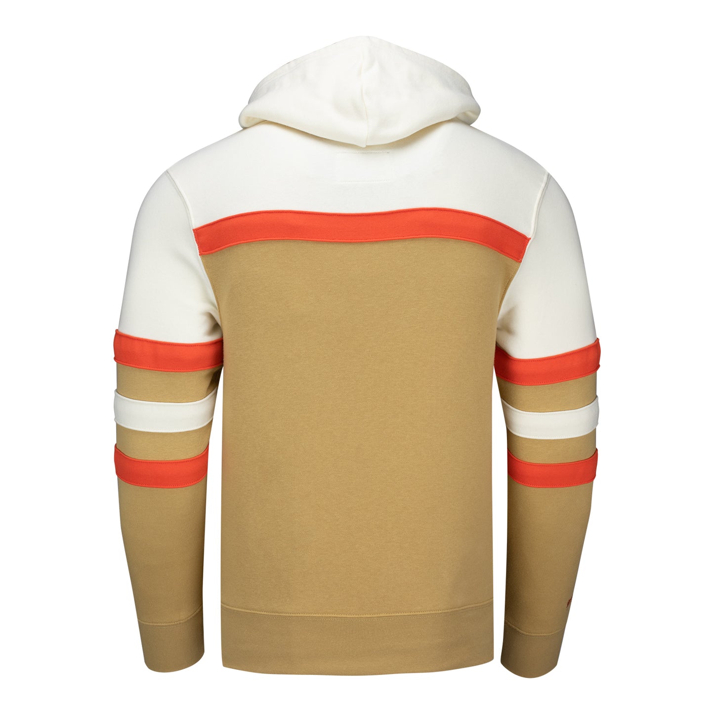 Mitchell & Ness Rangers Natural/Khaki Headcoach Hoodie - Back View