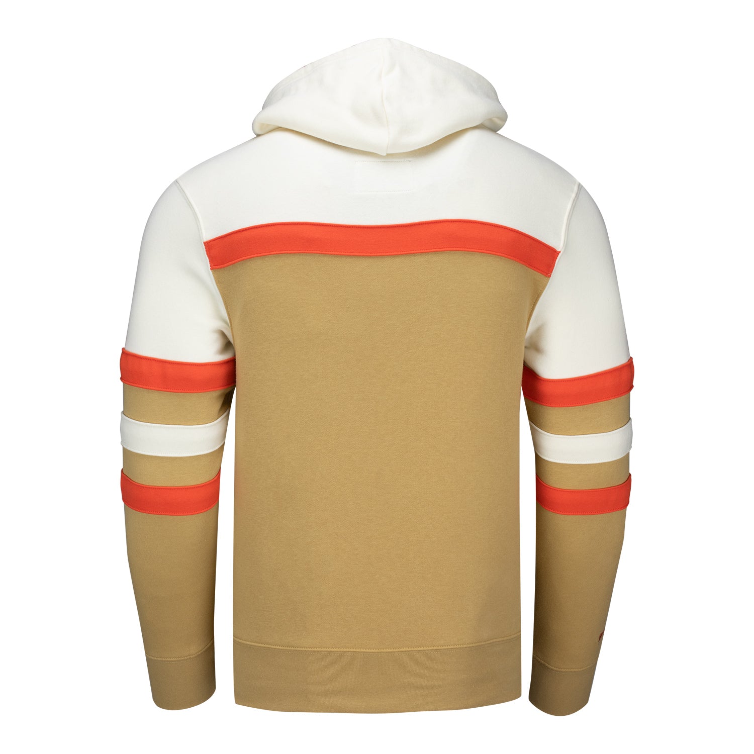 Mitchell & Ness Rangers Natural/Khaki Headcoach Hoodie - Back View