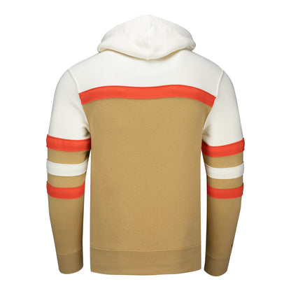 Mitchell & Ness Rangers Natural/Khaki Headcoach Hoodie - Back View