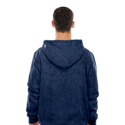 New Era Rangers Sport Night Washed Navy Hoodie - Back View