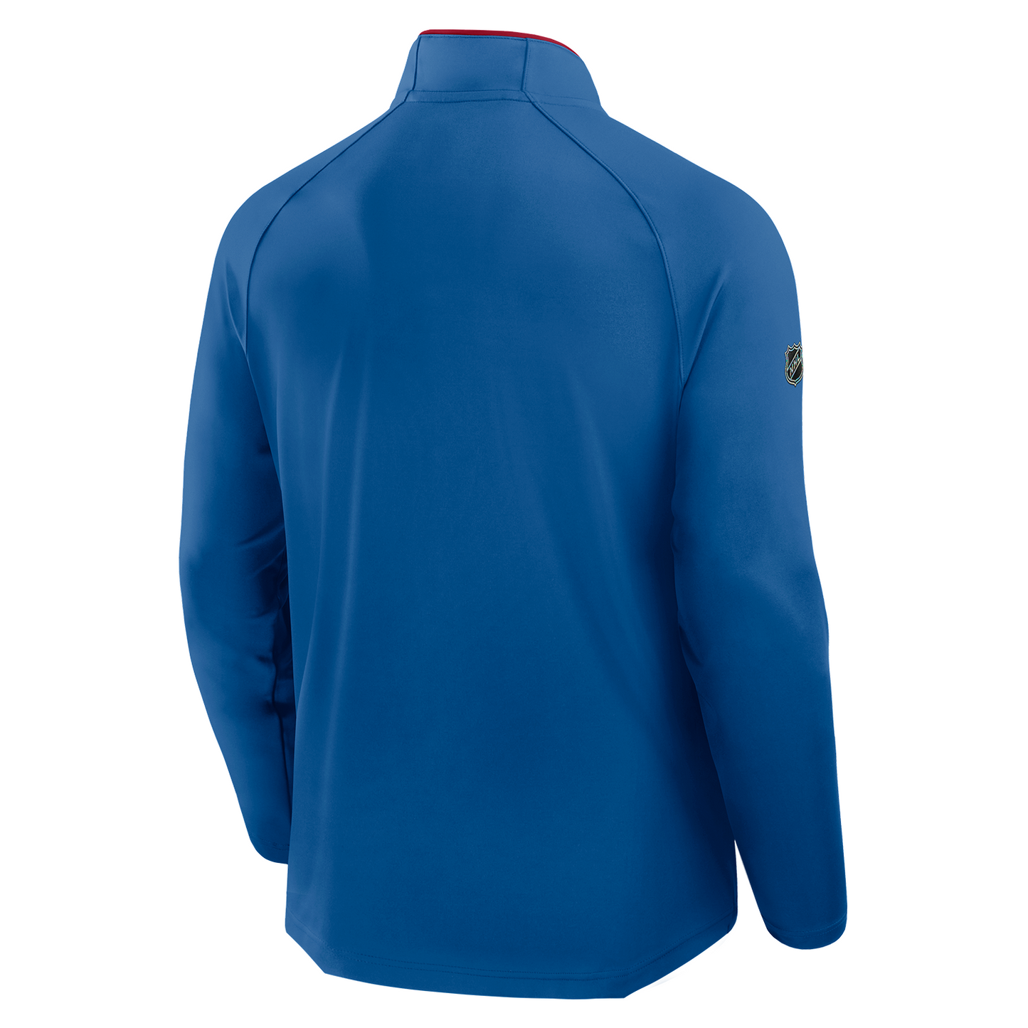 Fanatics Rangers 25-26 Centennial Authentic Pro Rink Training Quarter Zip In Blue - Back View