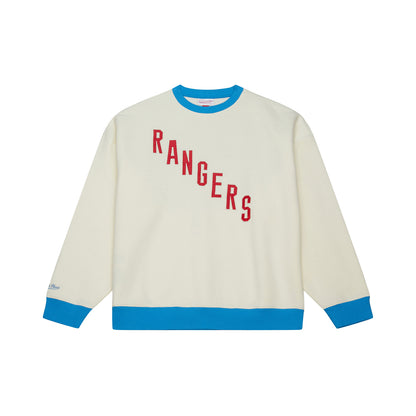 Mitchell & Ness Rangers Centennial Homecoming Crewneck - Front View