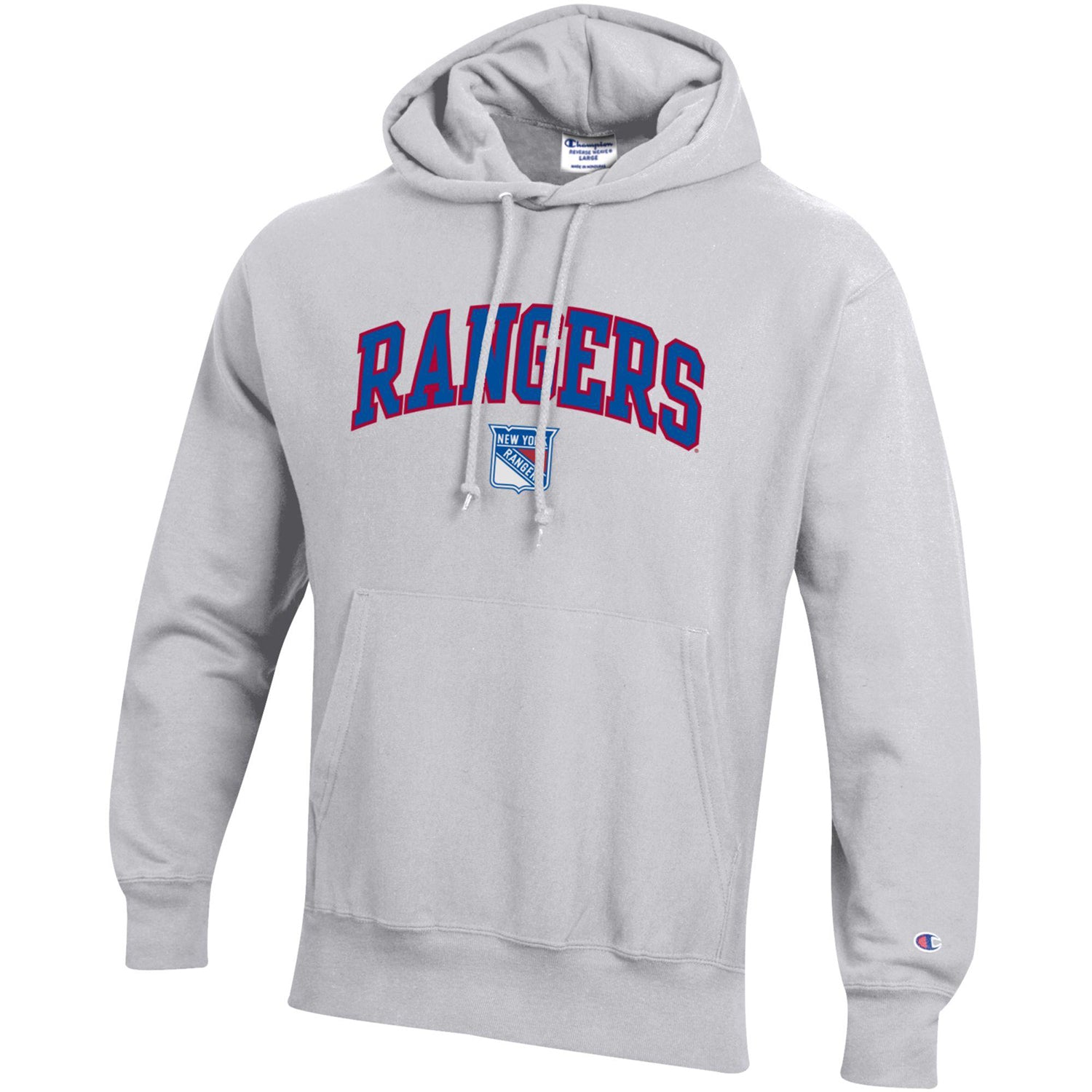 Champion Rangers Arch Logo Twill Applique Reverse Weave Hoodie - Front View
