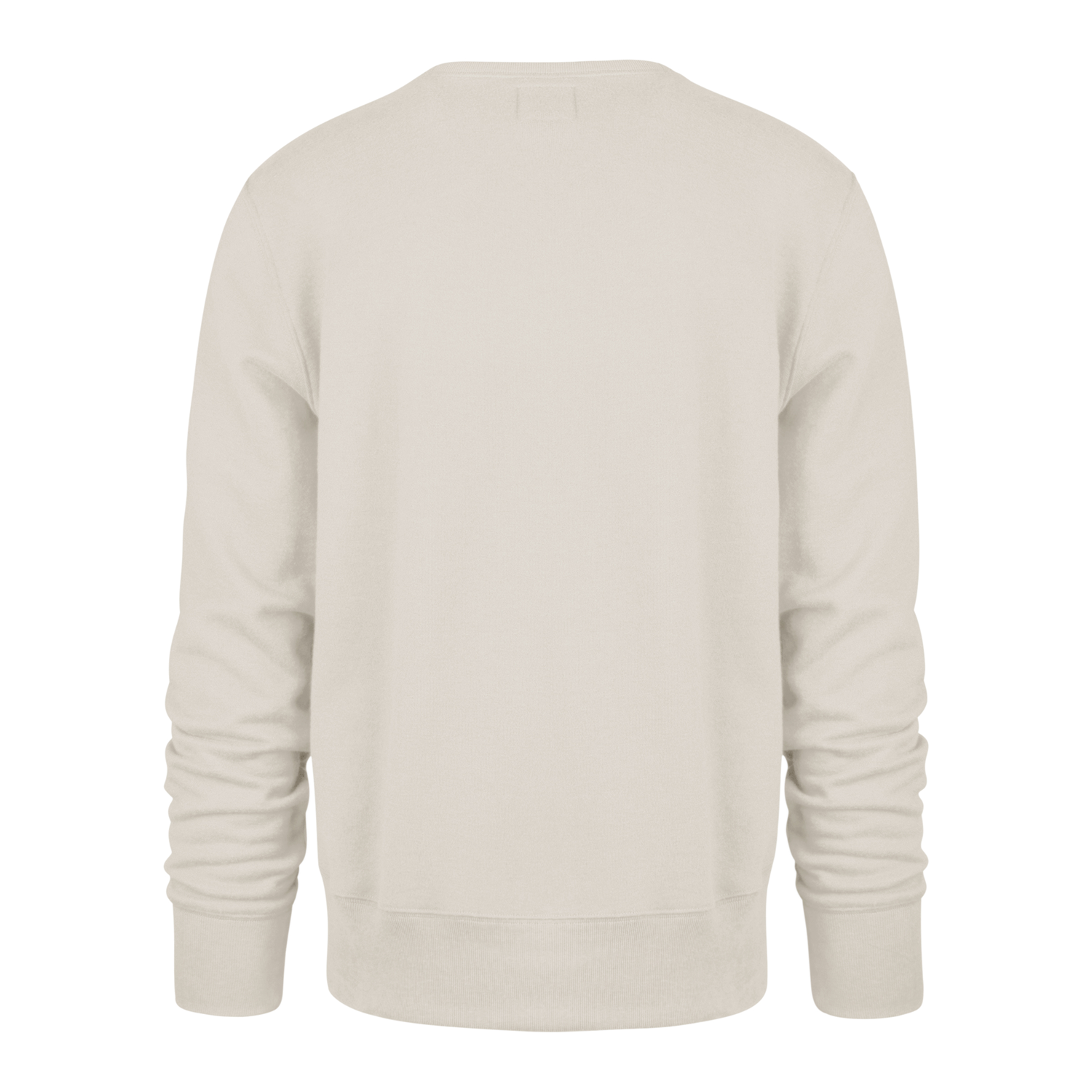 47 Brand Rangers Centennial Logo Graphic Cream Crewneck - Back View