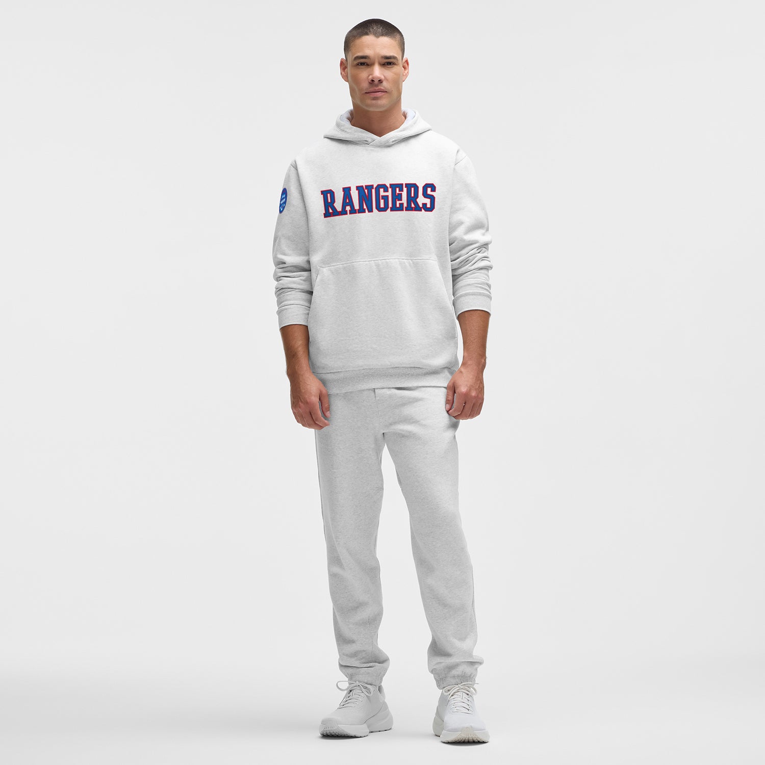 Lululemon Rangers Heather Grey Steady State Hoodie - Front View