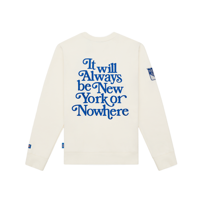 NYON x Rangers Off White Motto Crew - Back View