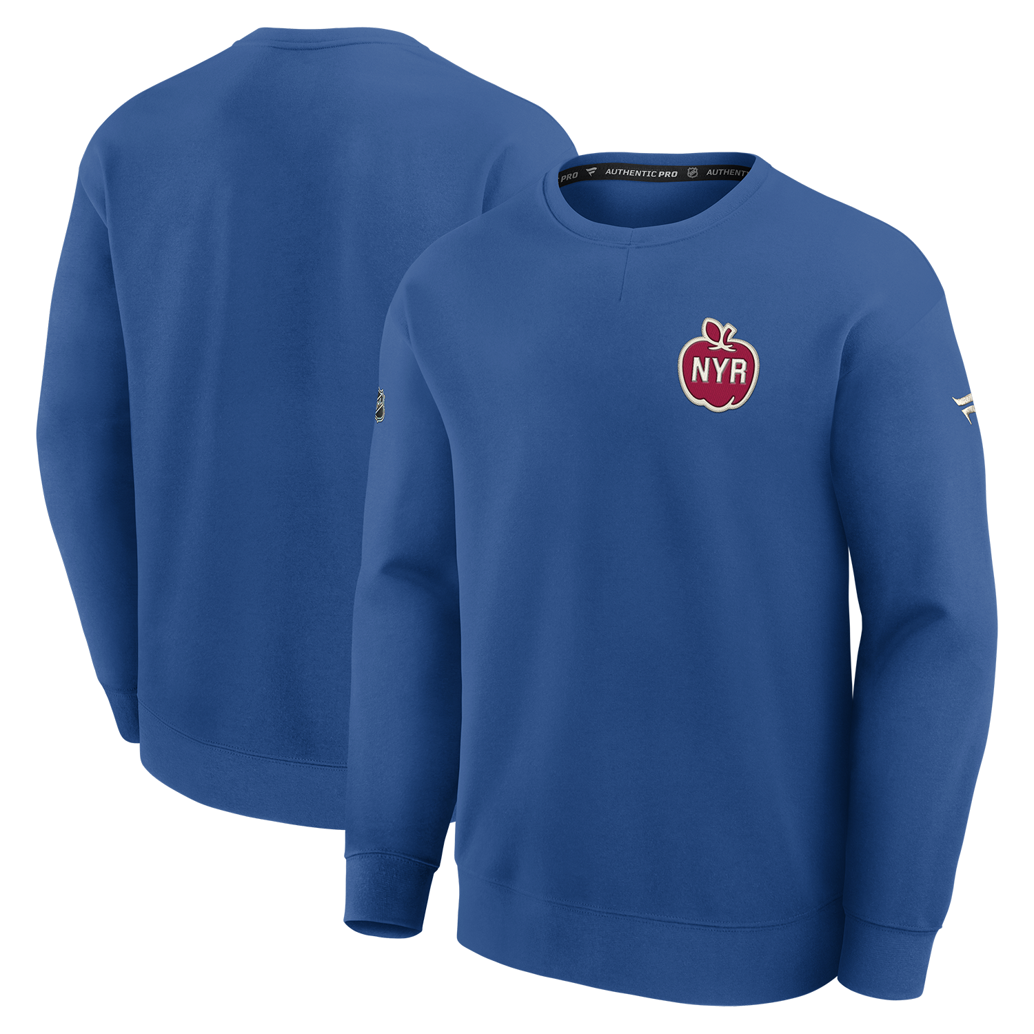 Fanatics Rangers Authentic Pro Winter Classic 2026 Rink Poly Knit Crew - Full View