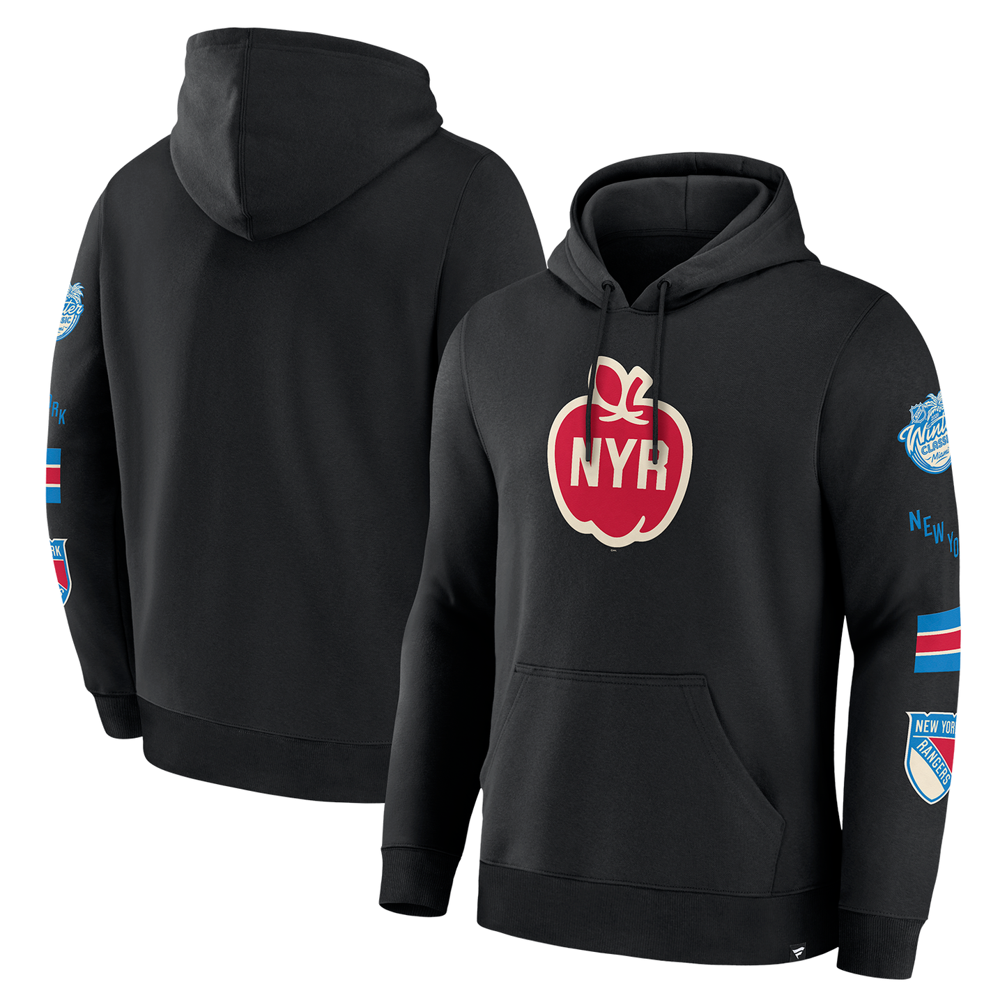 Fanatics Rangers Winter Classic Logo Max Classic Hoodie - Full View