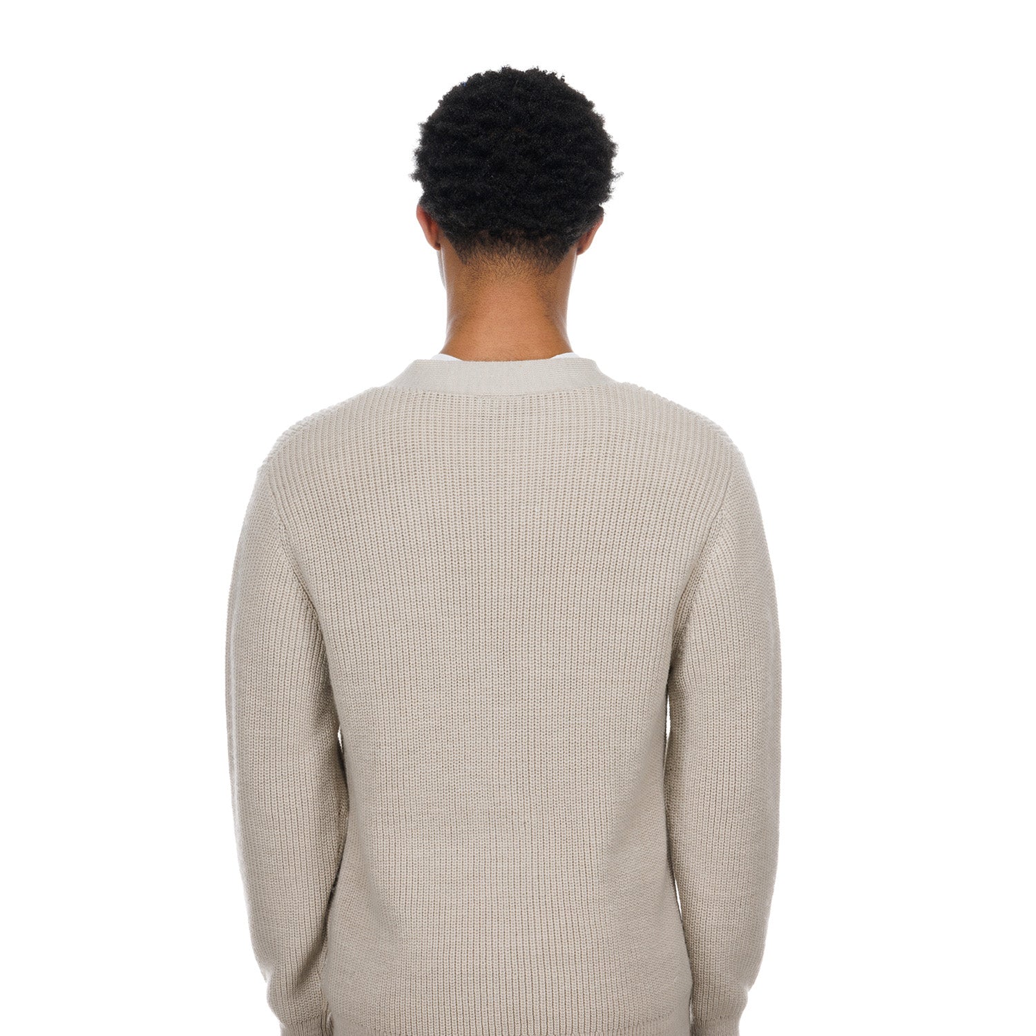 New Era Rangers Stone Cardigan Sweater - Back View