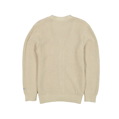 New Era Rangers Stone Cardigan Sweater - Back View
