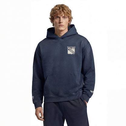 GAME 7 x Rangers Centennial Vintage Washed Hoodie - Front View