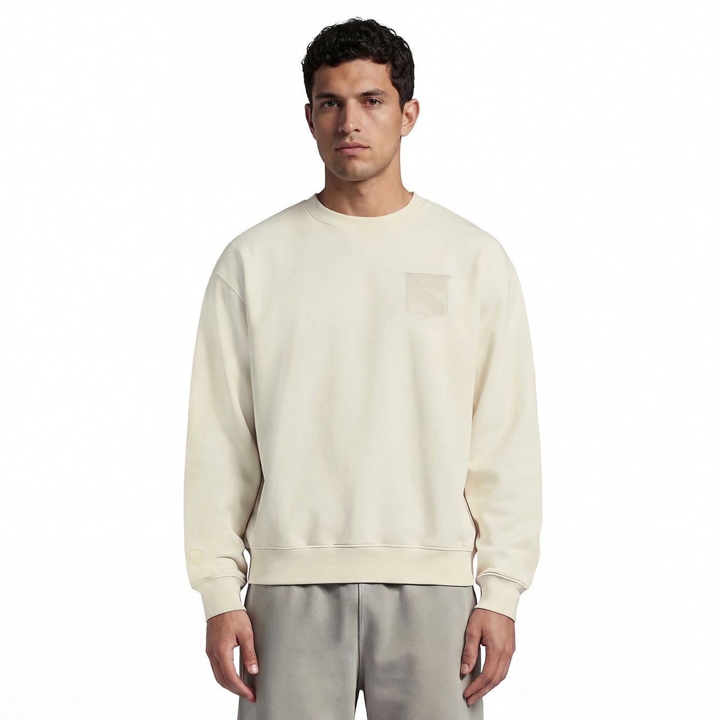 GAME 7 x Rangers Centennial Heritage Patch Crewneck - Front View