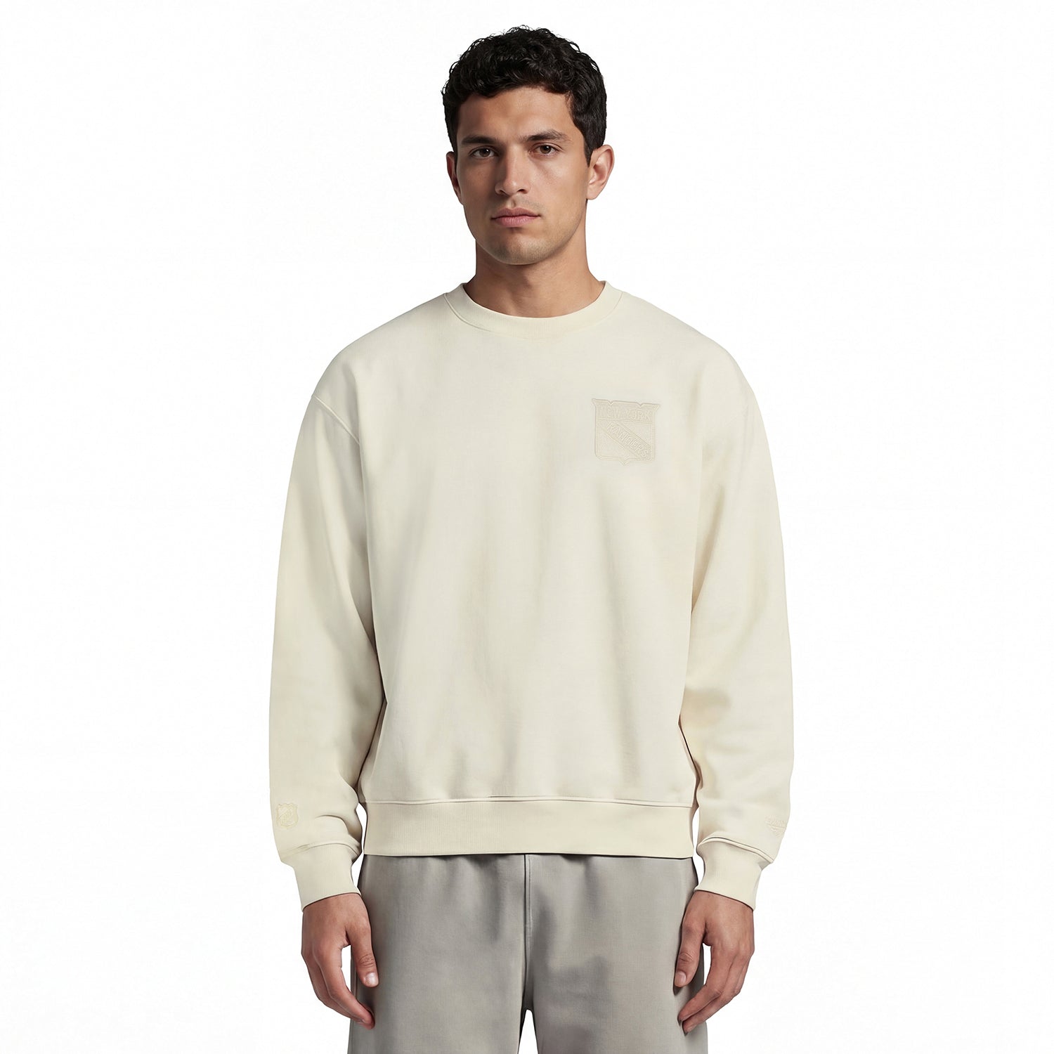 GAME 7 x Rangers Centennial Heritage Patch Crewneck - Front View