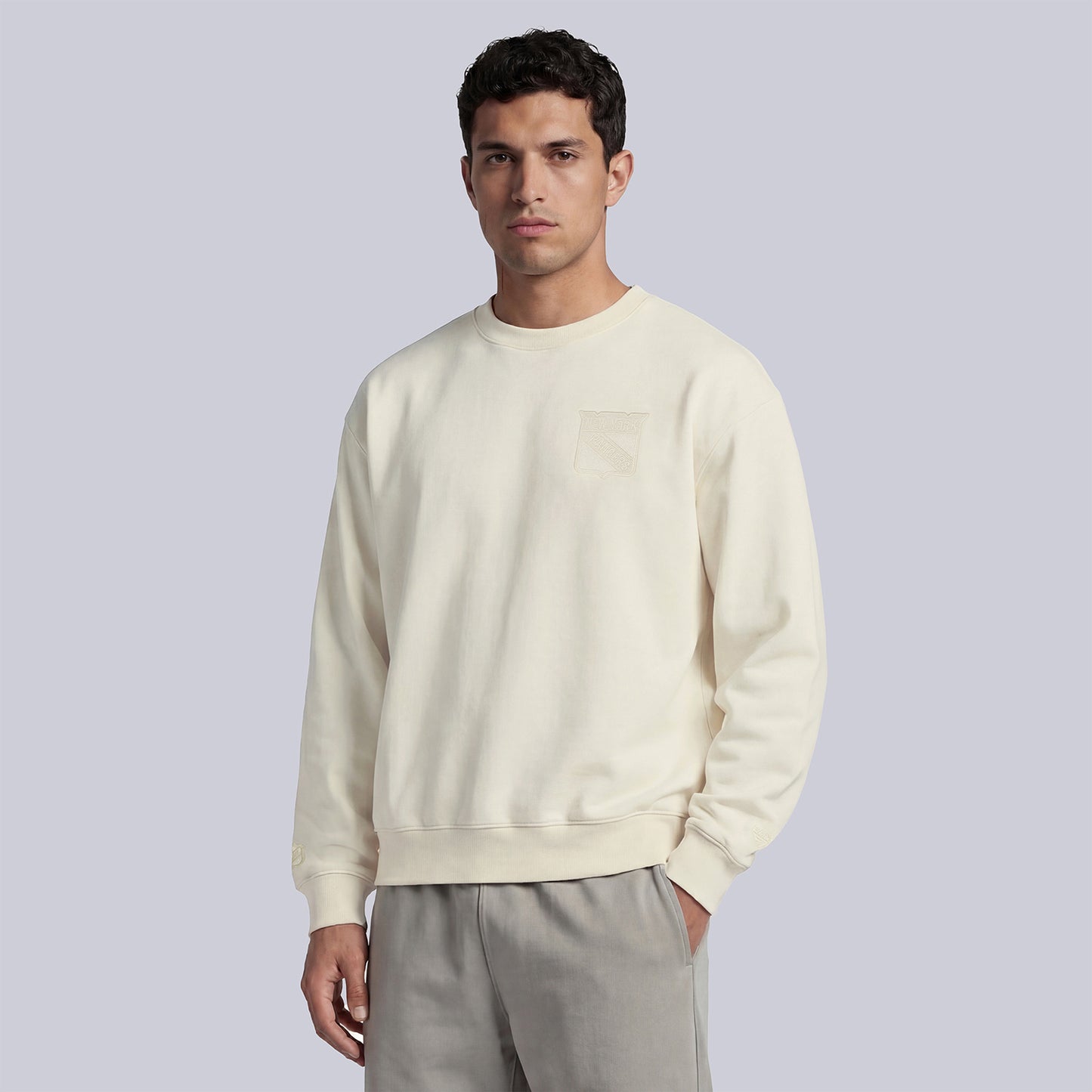 GAME 7 x Rangers Centennial Heritage Patch Crewneck - Front View